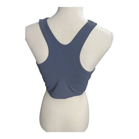 Avía grey Crop Sports Bra Size M(D-DD) Low Support Removable Pads Built In Bra - Picture 10 of 11